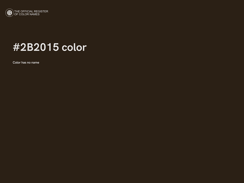 #2B2015 color image