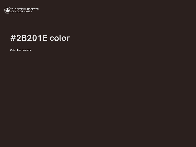 #2B201E color image