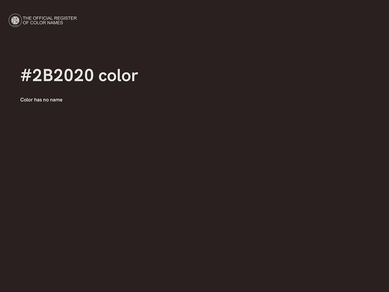 #2B2020 color image
