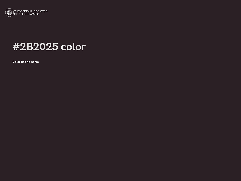 #2B2025 color image