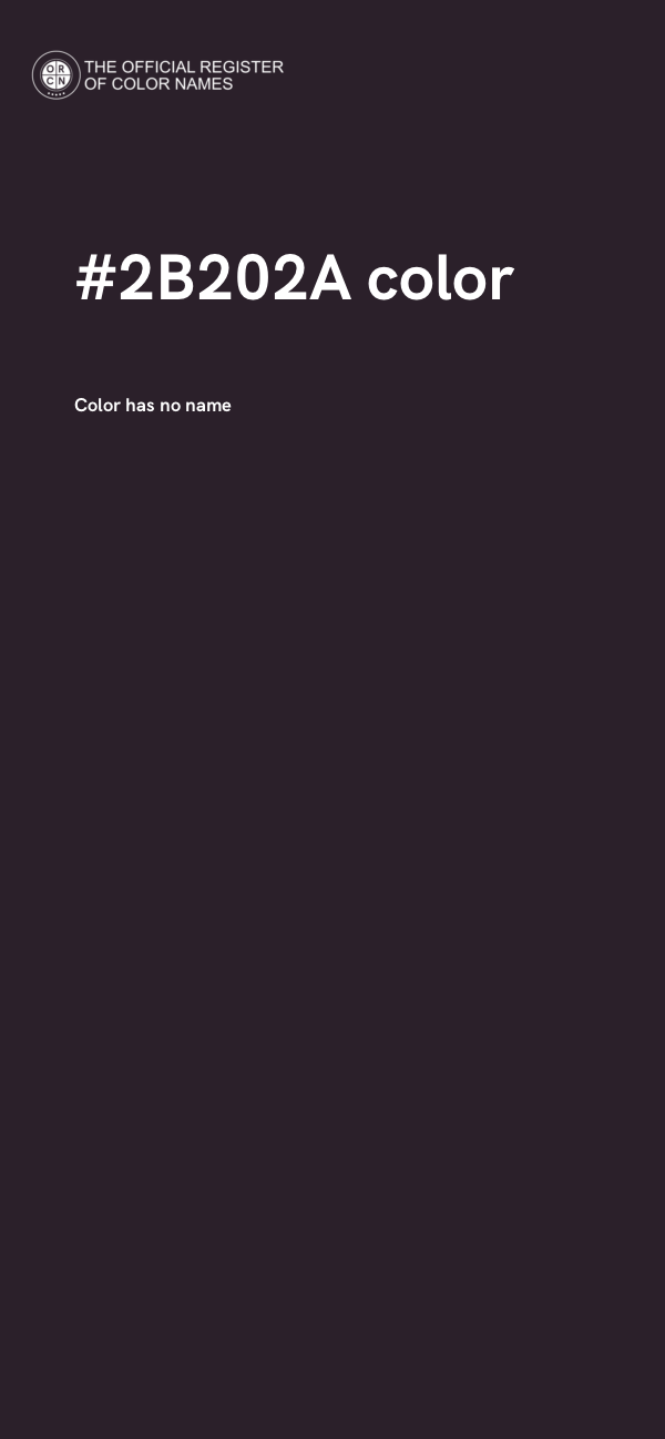 #2B202A color image