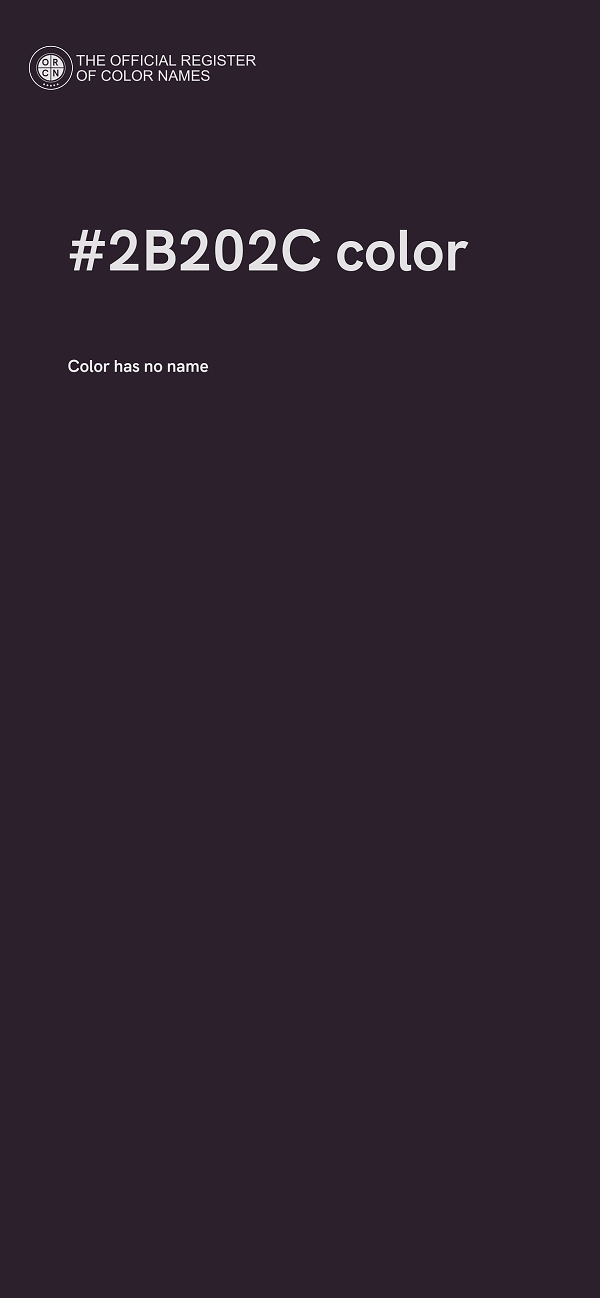#2B202C color image