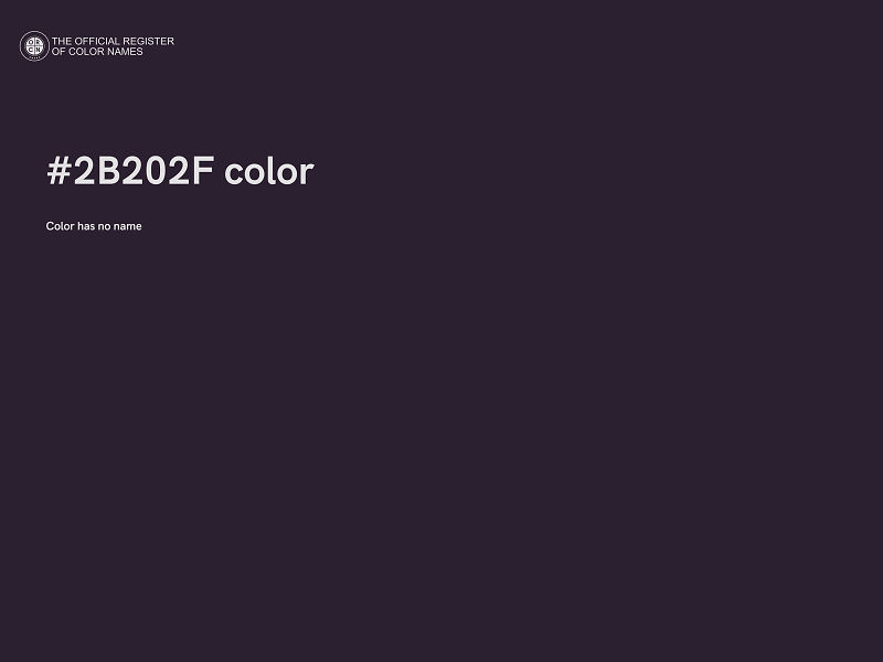 #2B202F color image