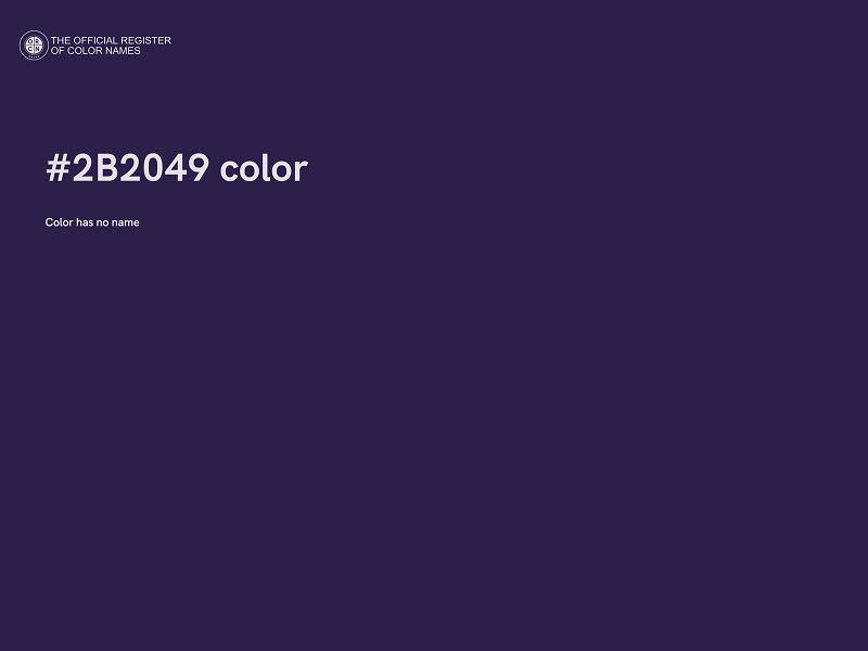 #2B2049 color image