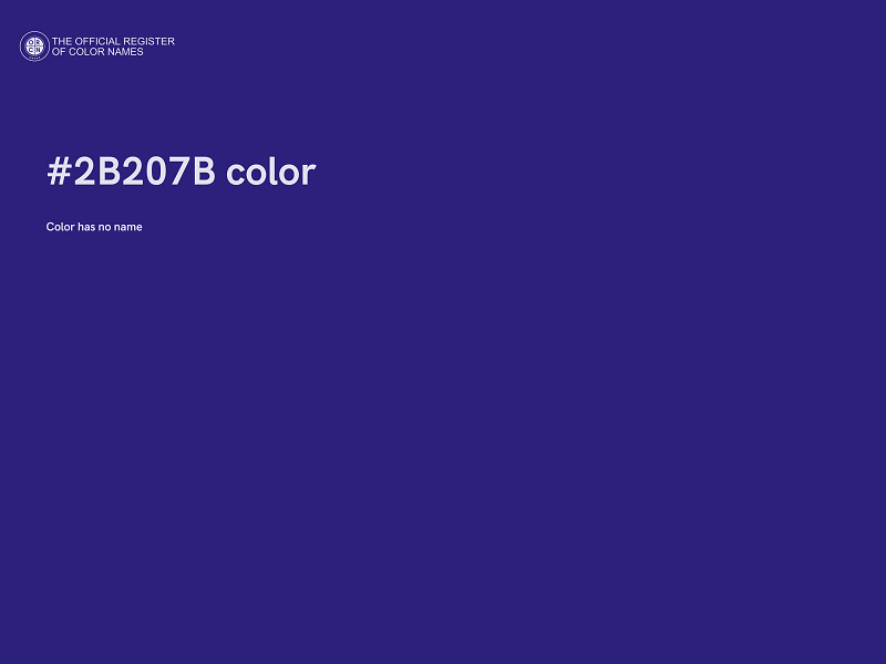 #2B207B color image