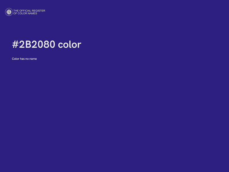 #2B2080 color image