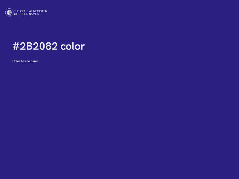 #2B2082 color image