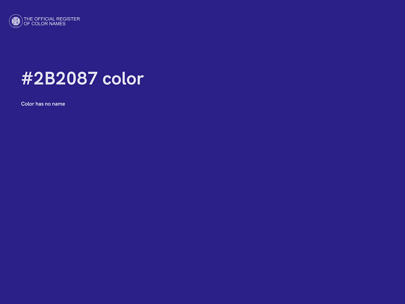 #2B2087 color image