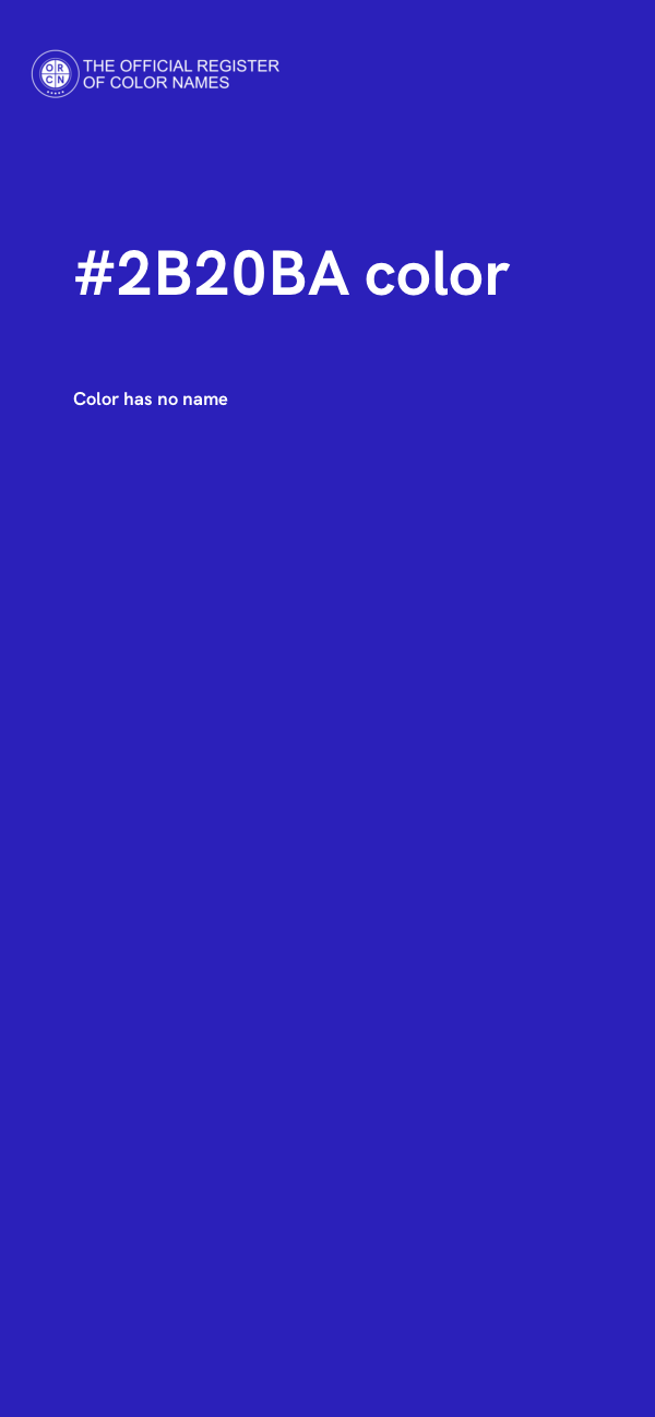 #2B20BA color image