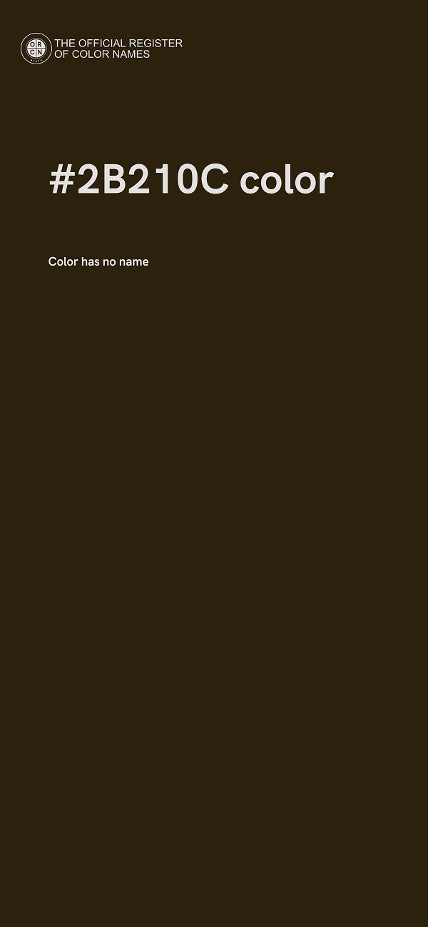 #2B210C color image