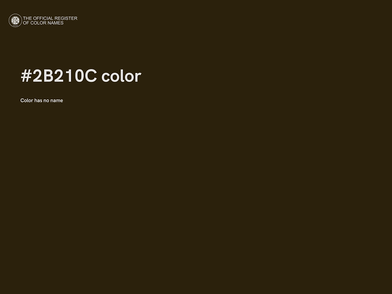#2B210C color image