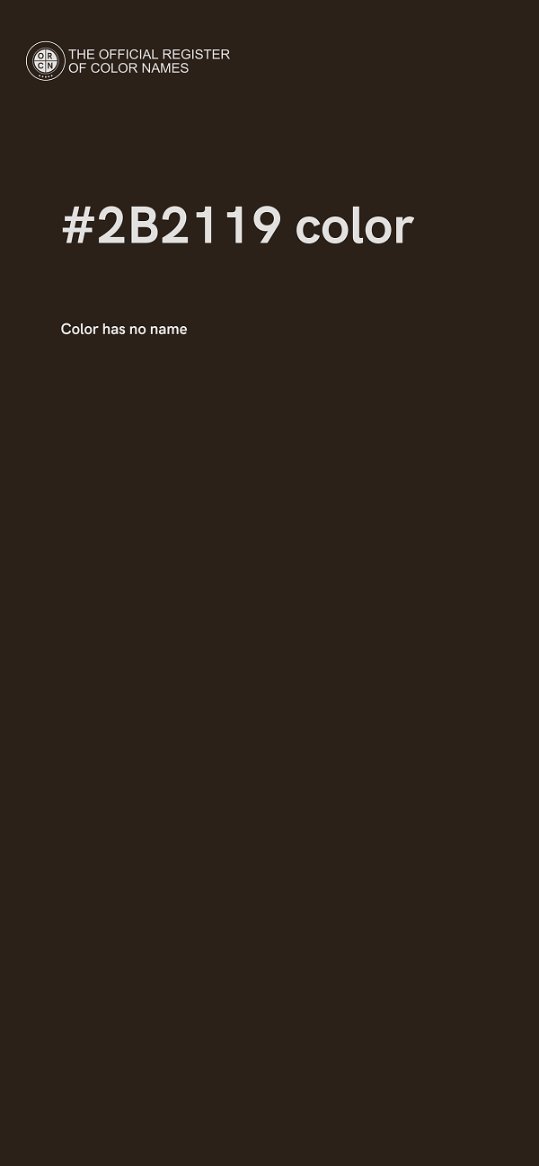 #2B2119 color image