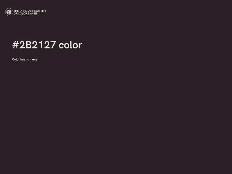 #2B2127 color image