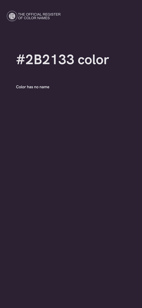 #2B2133 color image