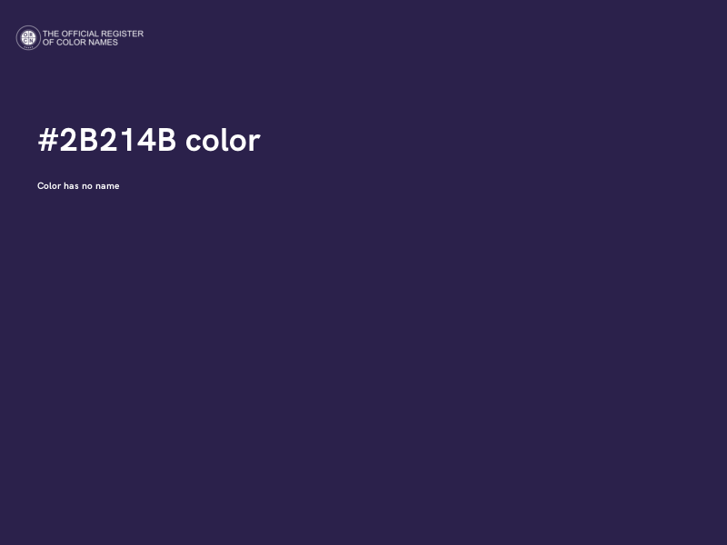 #2B214B color image