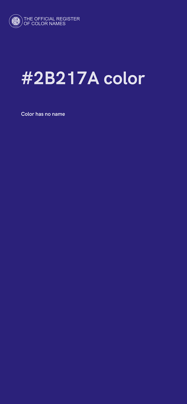 #2B217A color image