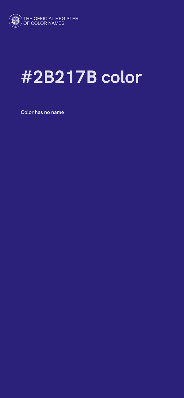 #2B217B color image