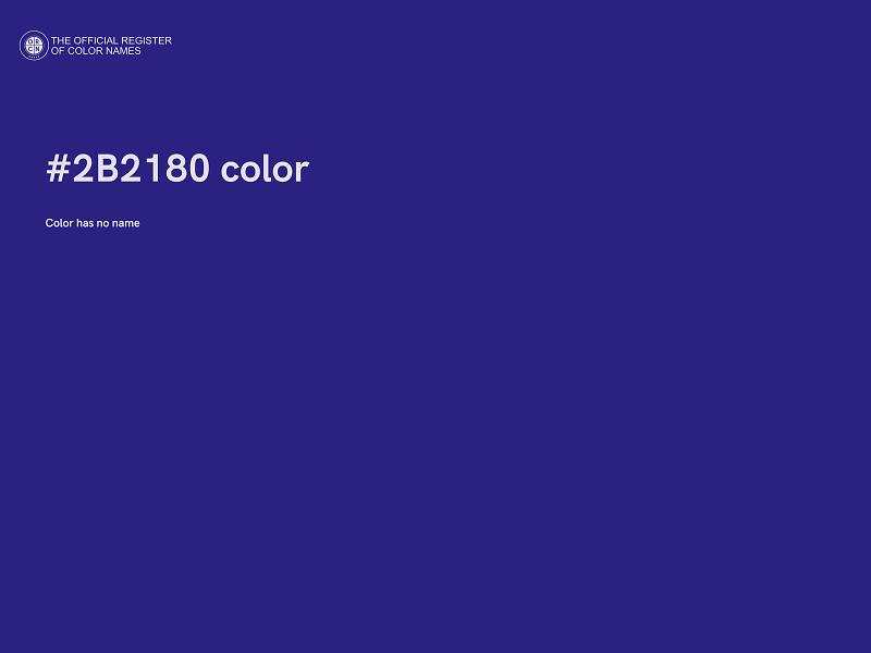 #2B2180 color image