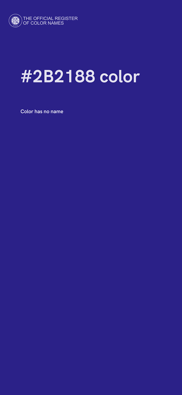 #2B2188 color image