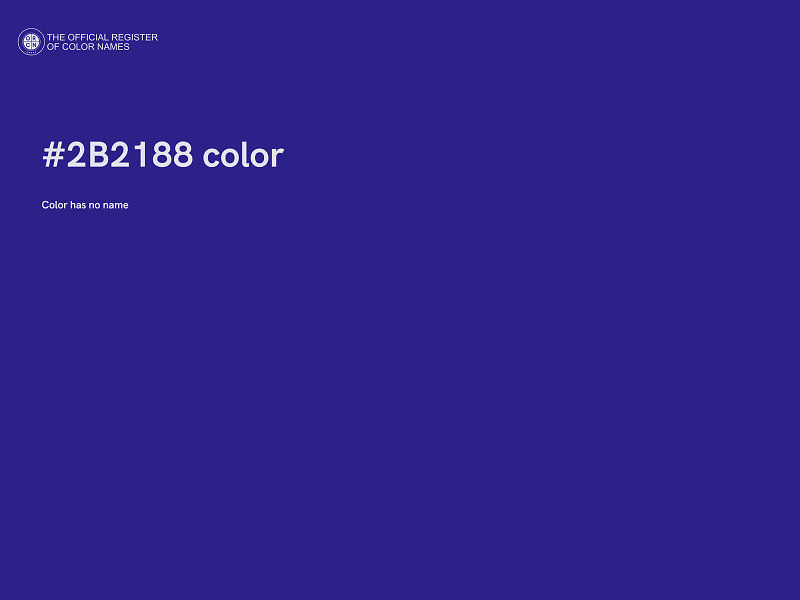 #2B2188 color image