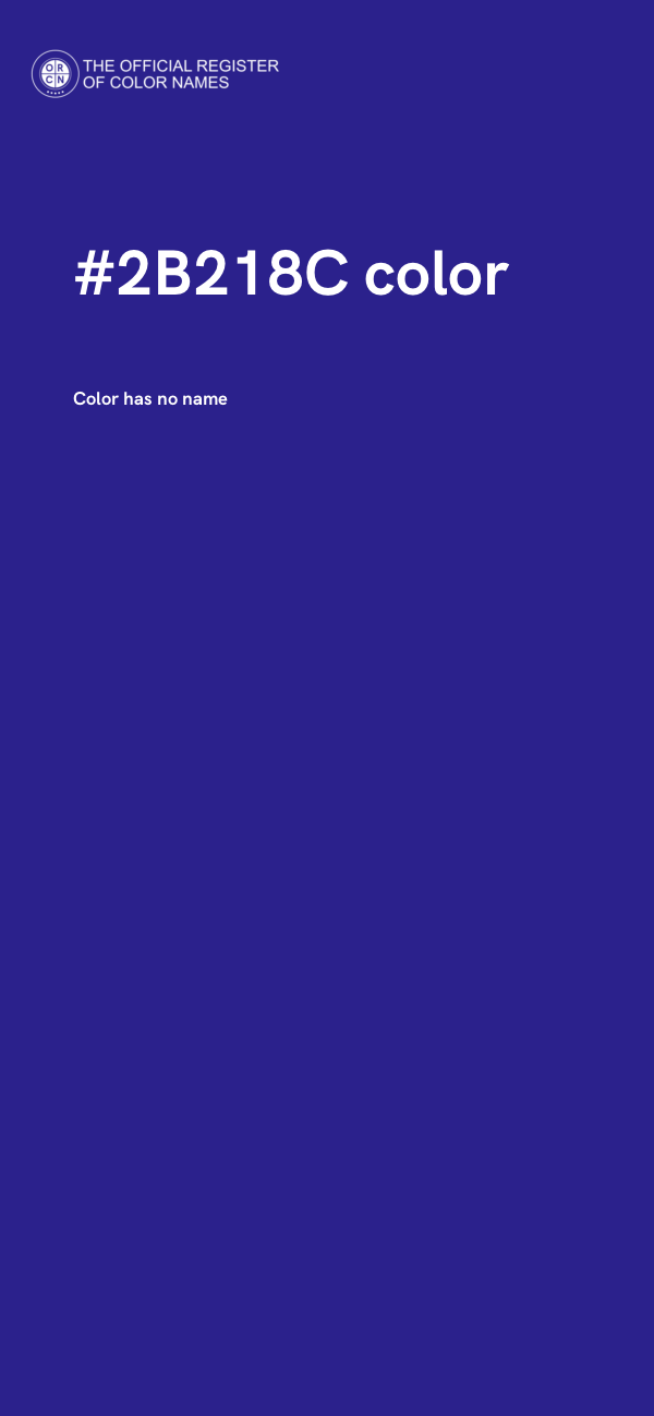 #2B218C color image