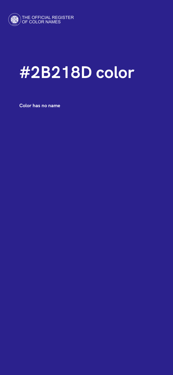 #2B218D color image
