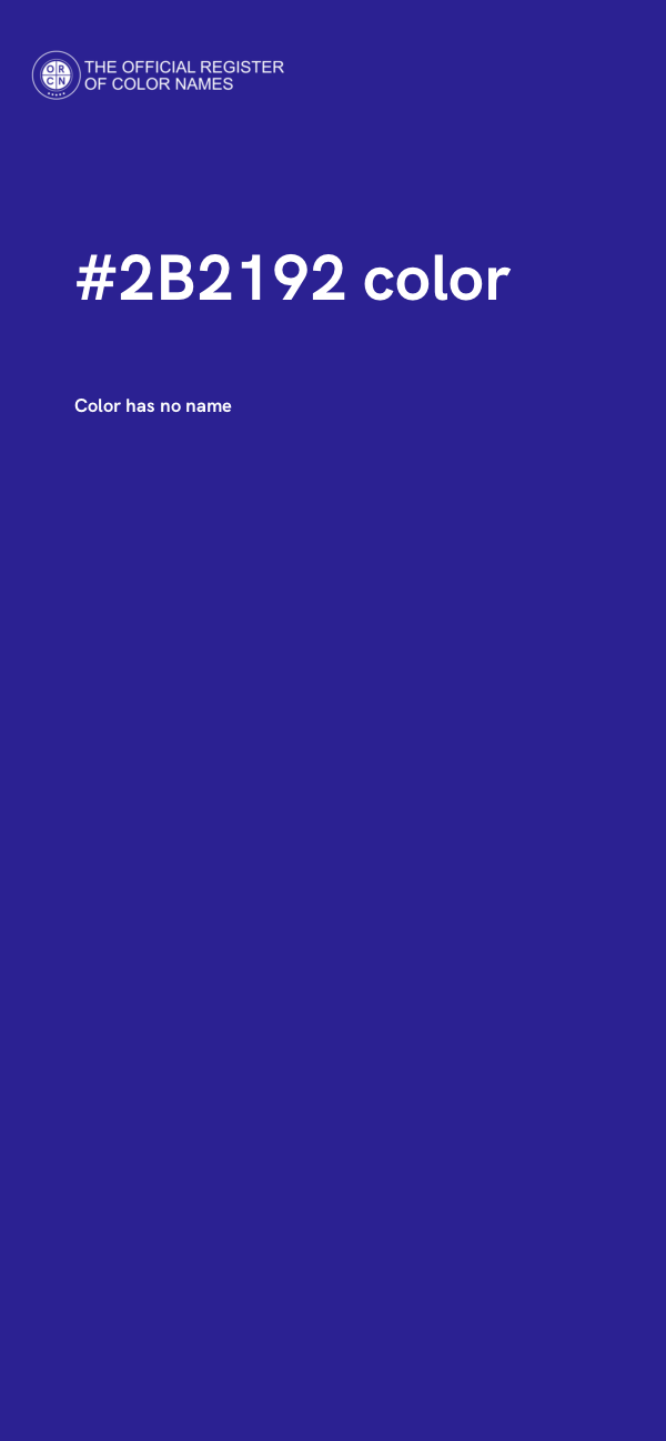 #2B2192 color image