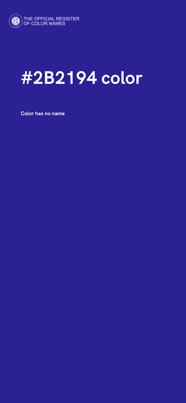#2B2194 color image