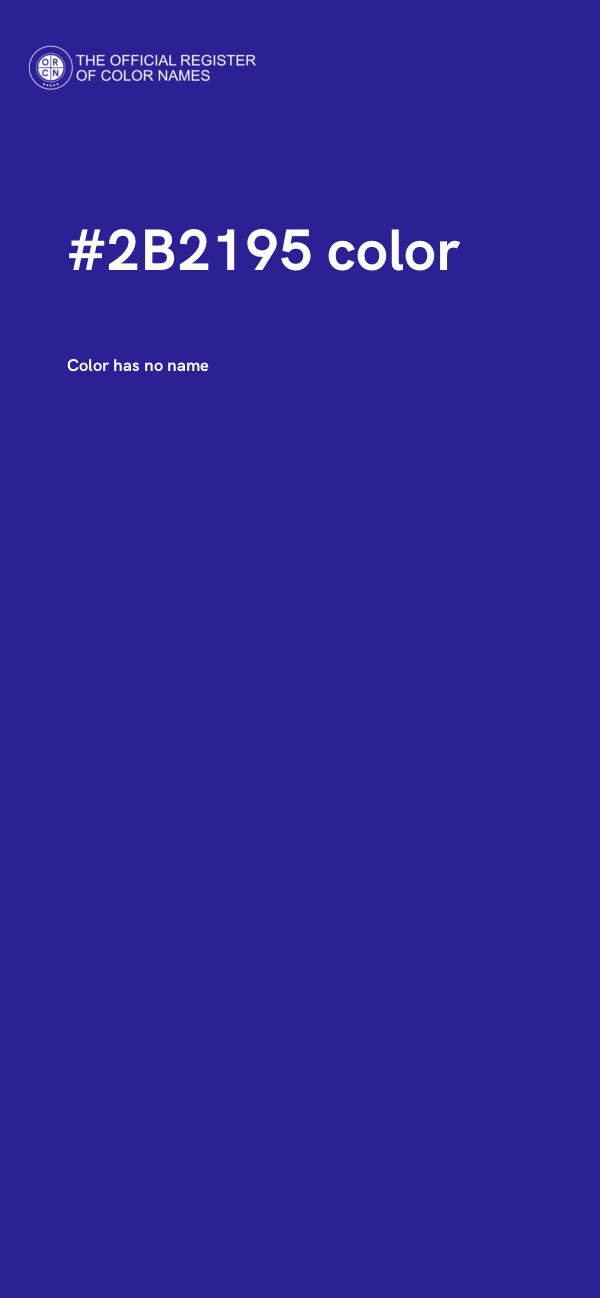 #2B2195 color image