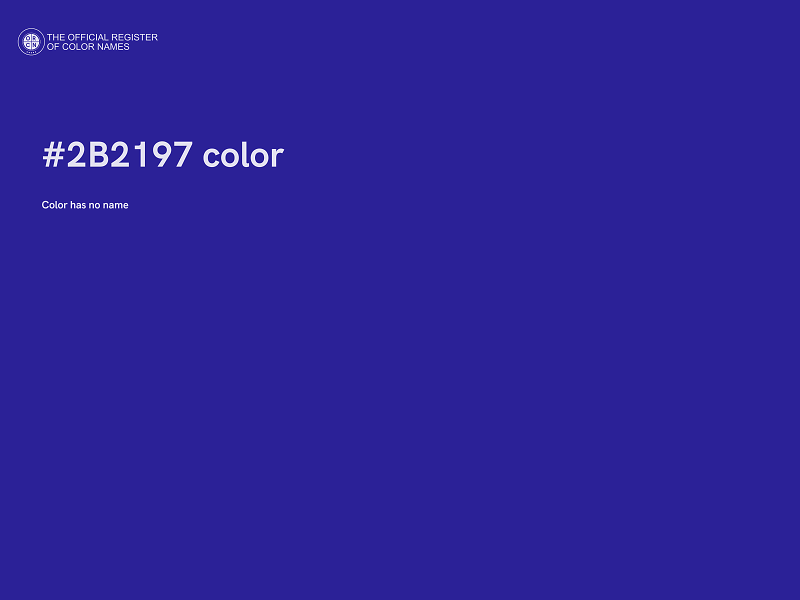 #2B2197 color image