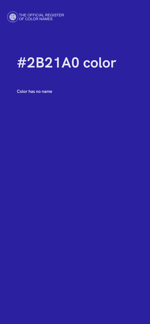 #2B21A0 color image