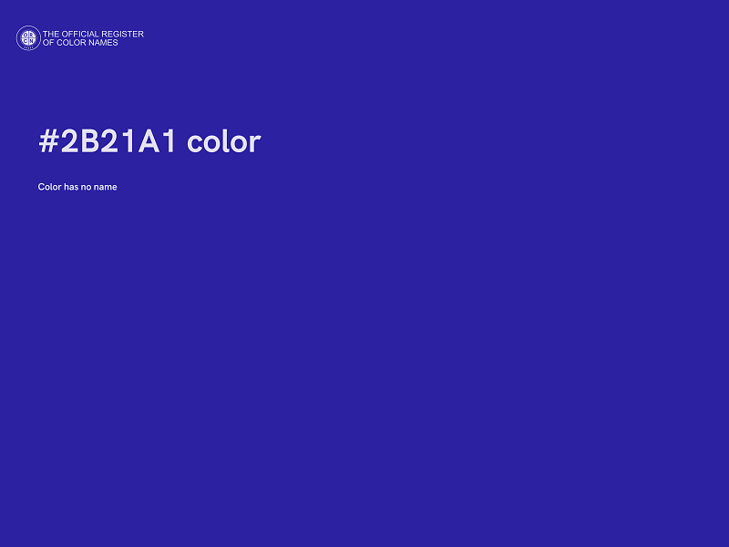 #2B21A1 color image
