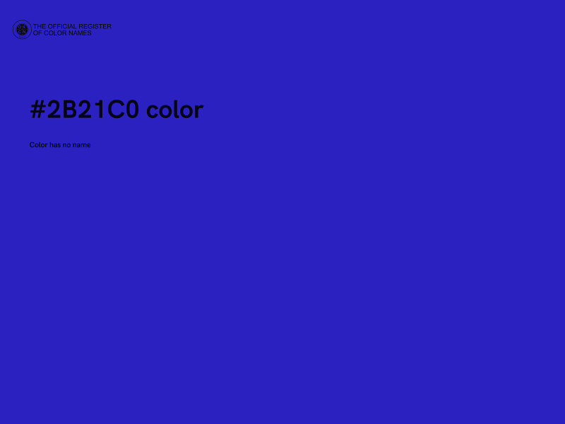 #2B21C0 color image