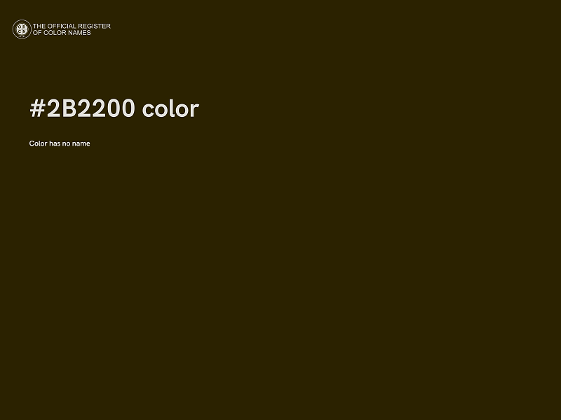 #2B2200 color image