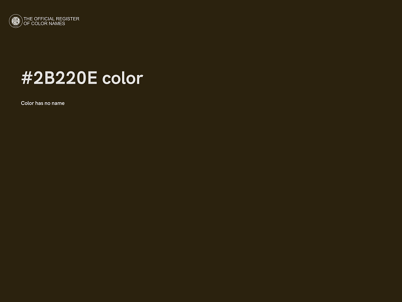 #2B220E color image