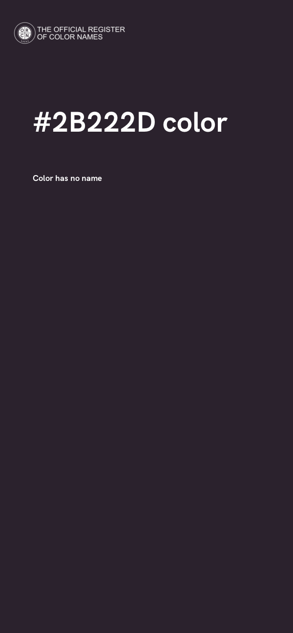 #2B222D color image