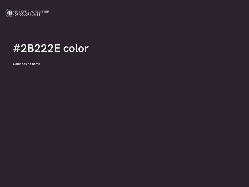 #2B222E color image