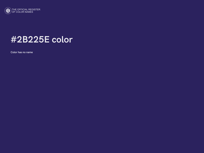 #2B225E color image