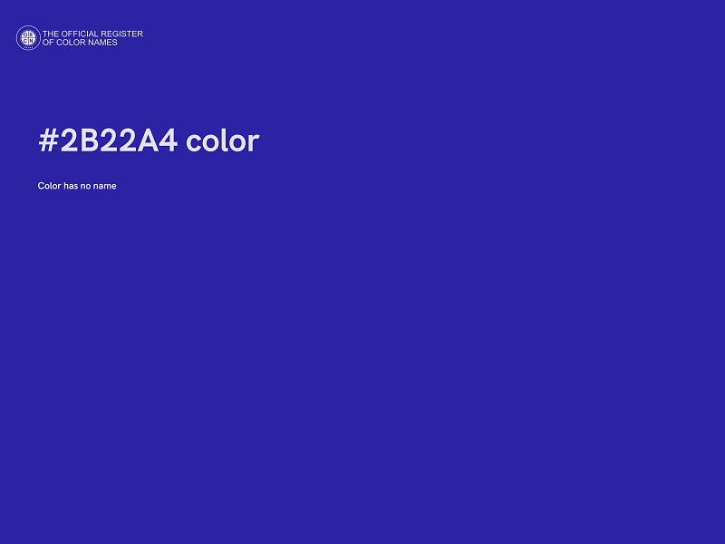 #2B22A4 color image