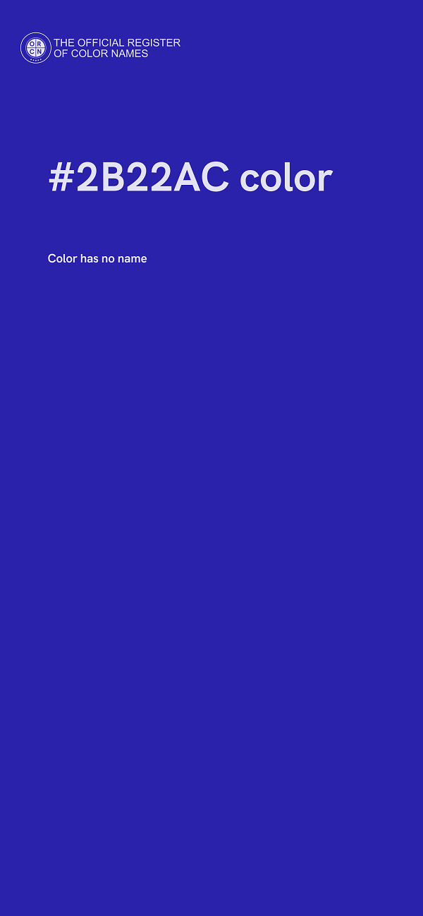 #2B22AC color image