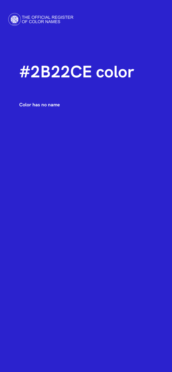 #2B22CE color image