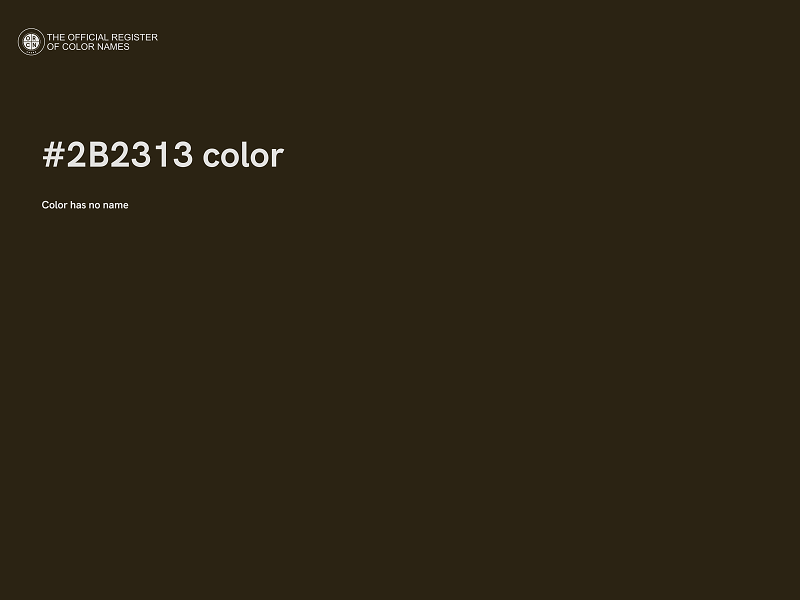 #2B2313 color image