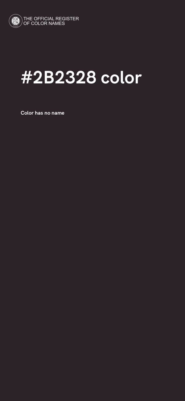#2B2328 color image