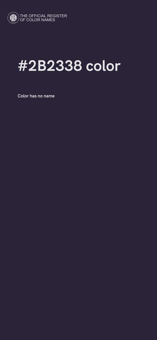 #2B2338 color image
