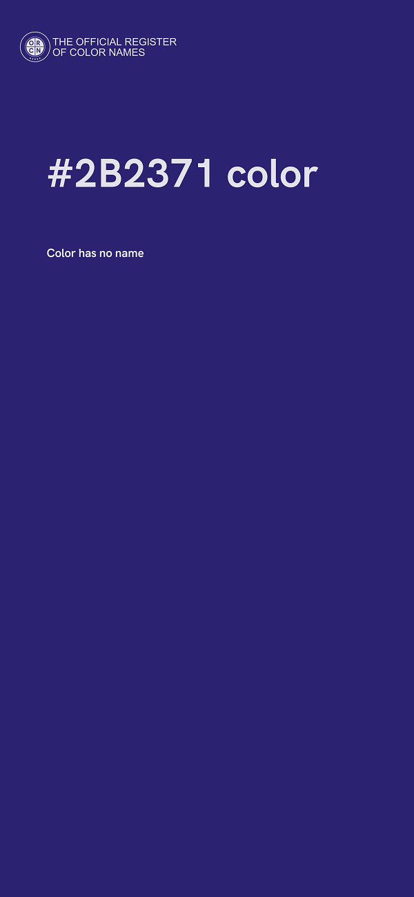 #2B2371 color image