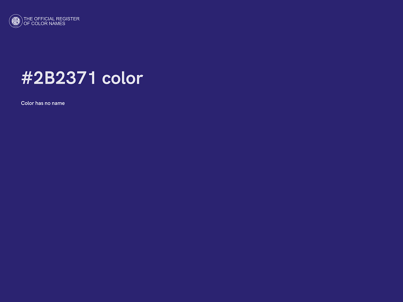 #2B2371 color image