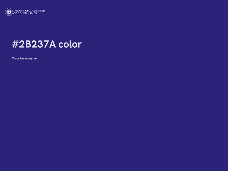 #2B237A color image