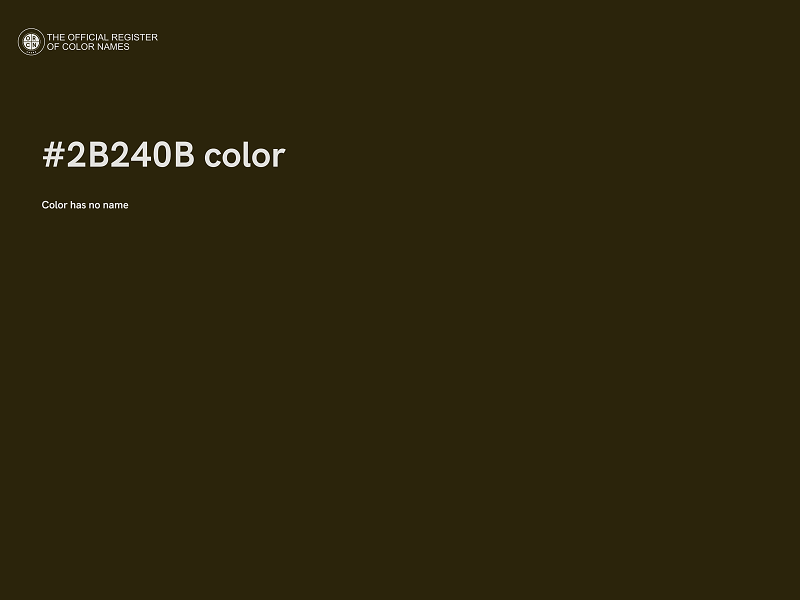 #2B240B color image