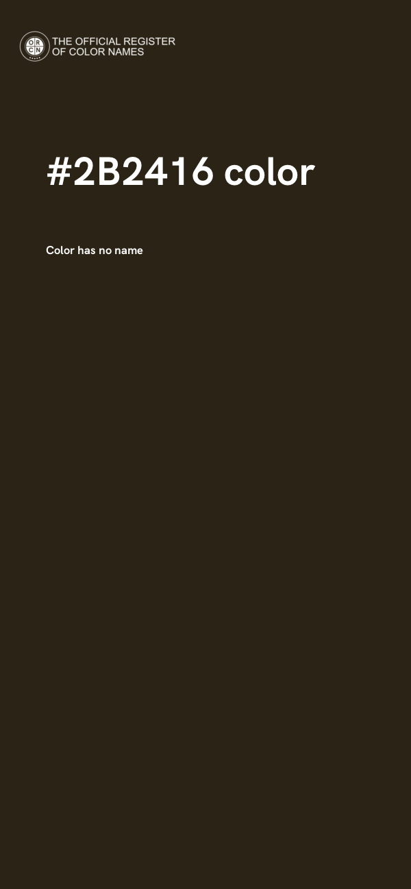 #2B2416 color image