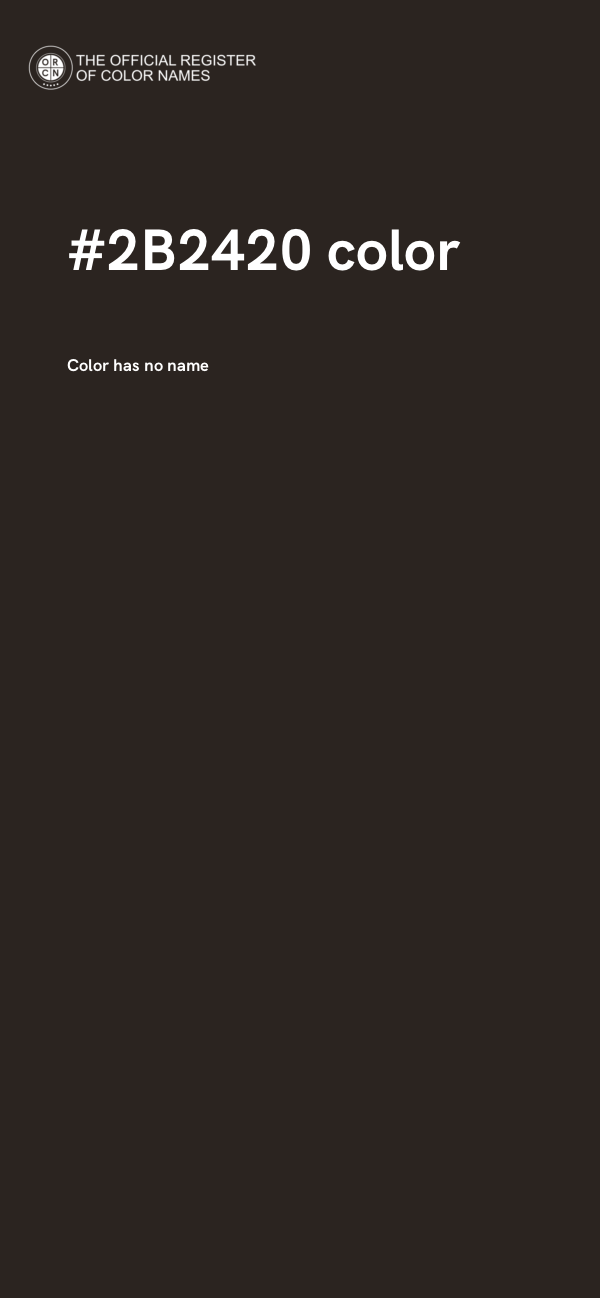 #2B2420 color image